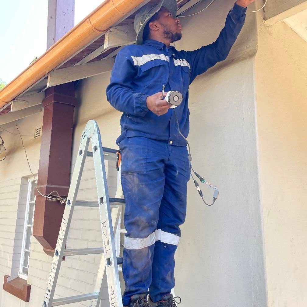 Aemtz technician working on site